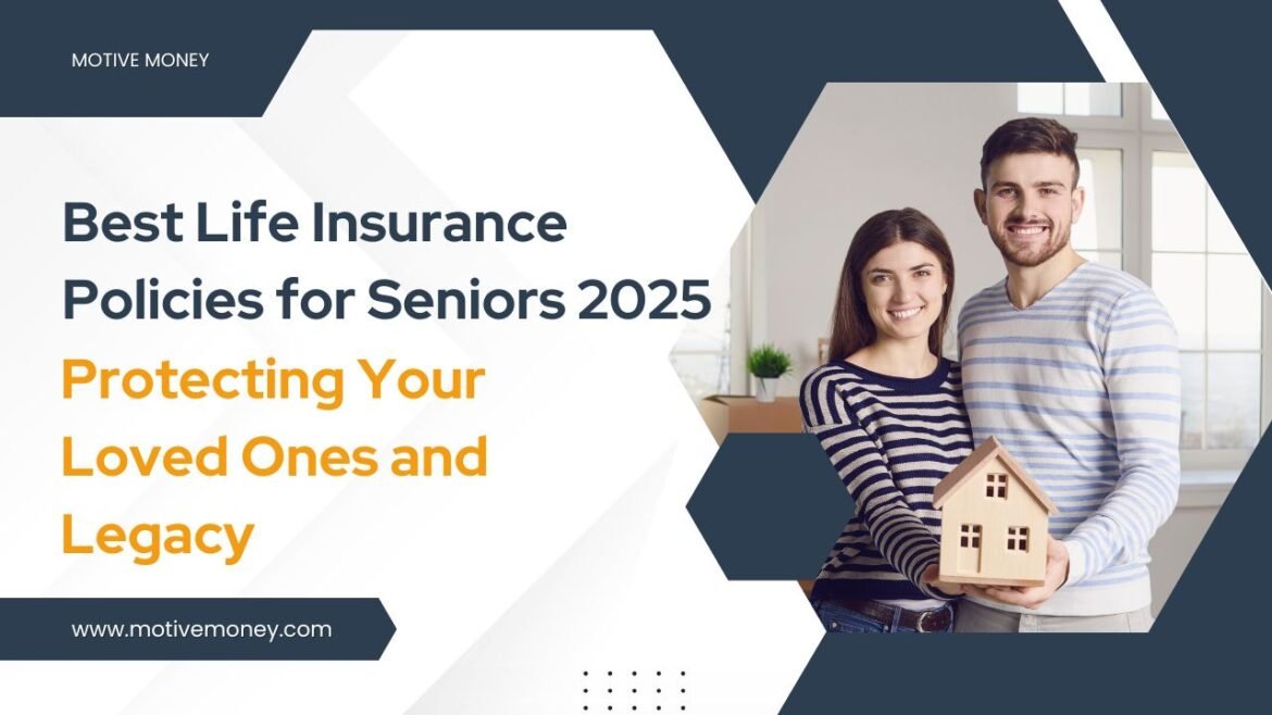 Best Life Insurance Policies for Seniors 2025- Protecting Your Loved Ones and Legacy senior couple smiling with a family tree and policy documents
