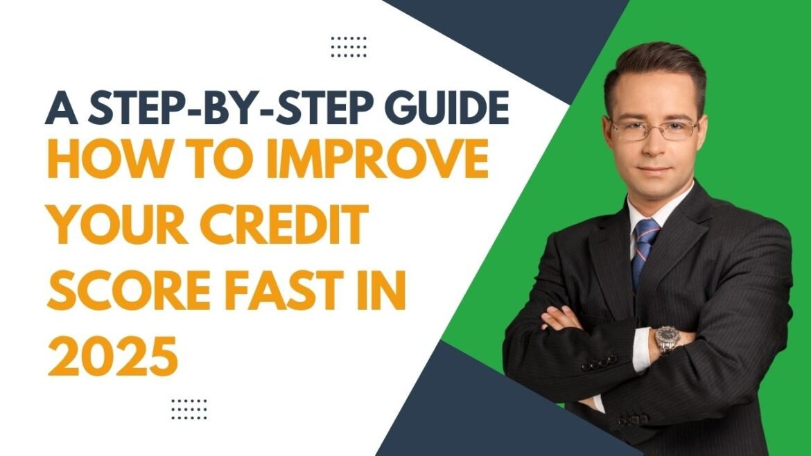 How to Improve Your Credit Score Fast in 2025- A Step-by-Step Guide credit score graph showing rapid increase with upward arrow