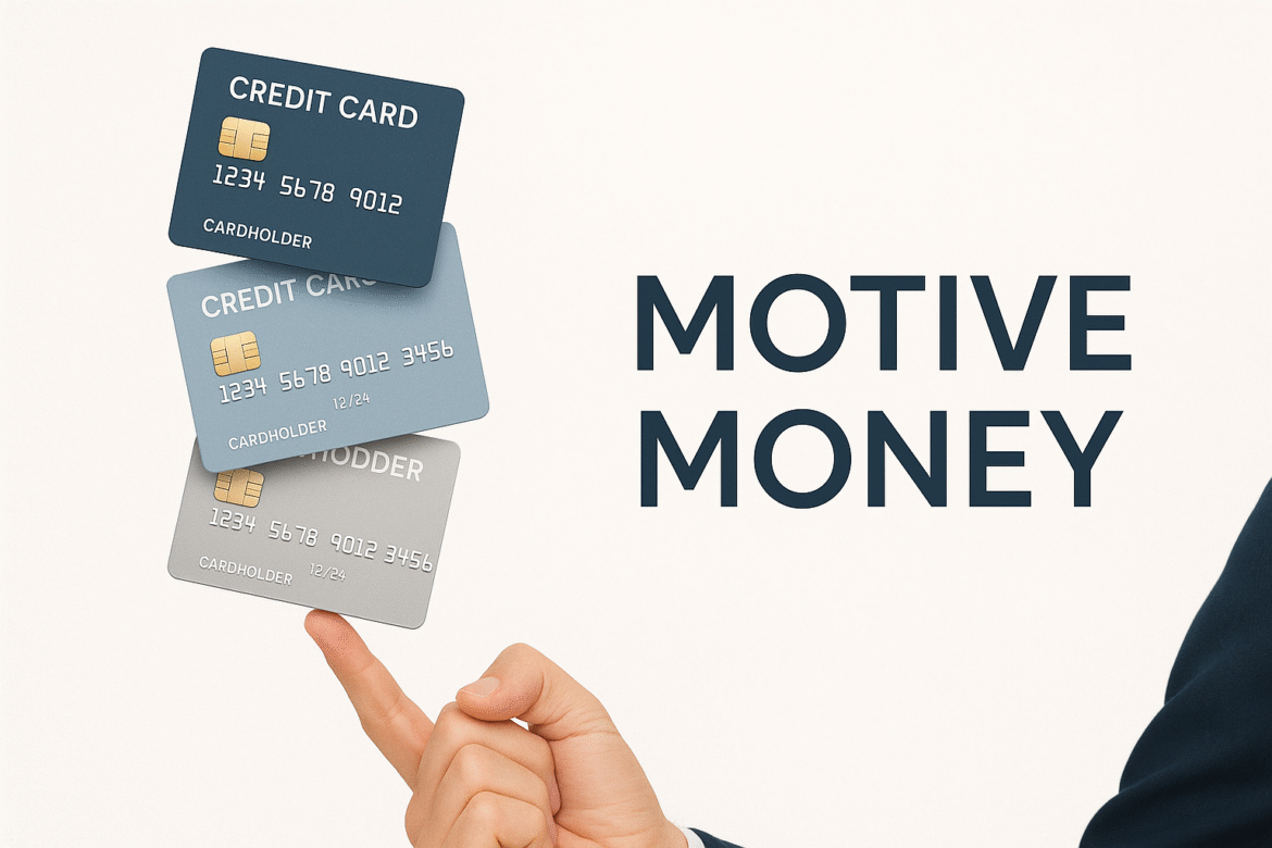 How to Master Credit Cards in 2025 and Boost Your Financial Health A hand expertly balancing multiple credit cards, symbolizing the skill required to master credit cards for financial health